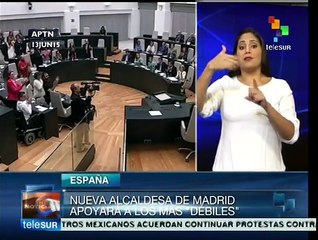 Carmena toma posesión como alcaldesa de Madrid