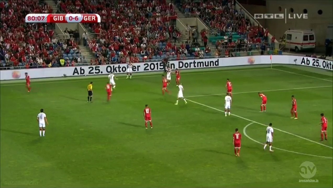 Max Kruse Goal 0:7 | Gibraltar vs Germany 13.06.2015