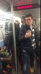 Man smacks the soul out of girl on the NY Subway
