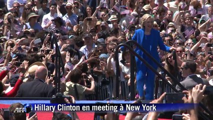 Hillary Clinton en campagne à New York
