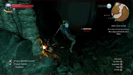 The Witcher 3 nekker hearts in a cave in Kaer Morhen