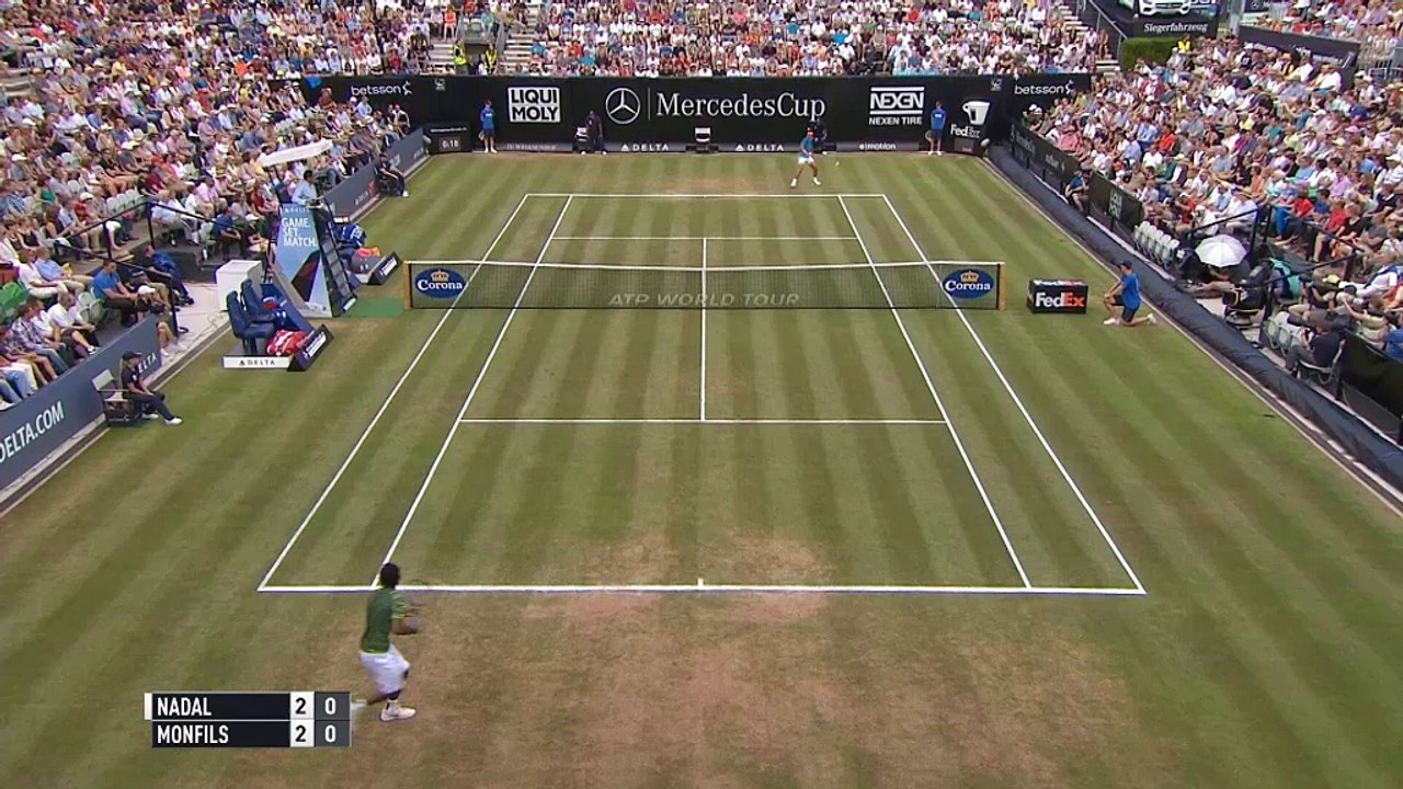 Stuttgart: Nadal schlägt wilden Monfils