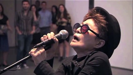 Yoko Ono singing Gangnam Style