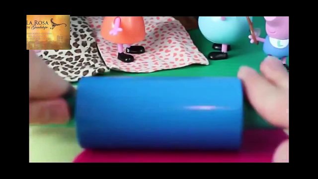 Peppa Pig Play Doh Camping Sleeping Bags Fire Pit Tent Sleepover Daddy Pig Mummy Pig DisneyCarToys