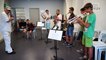 Exercice d'improvisation - atelier Michel Marre à l'école de musique