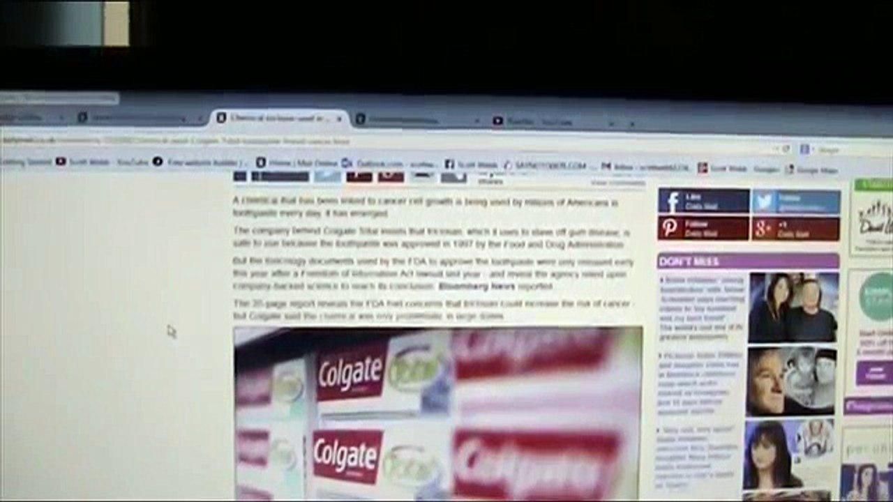 Chemical used by Colgate Total toothpaste is linked to cancer and reduced sperm counts