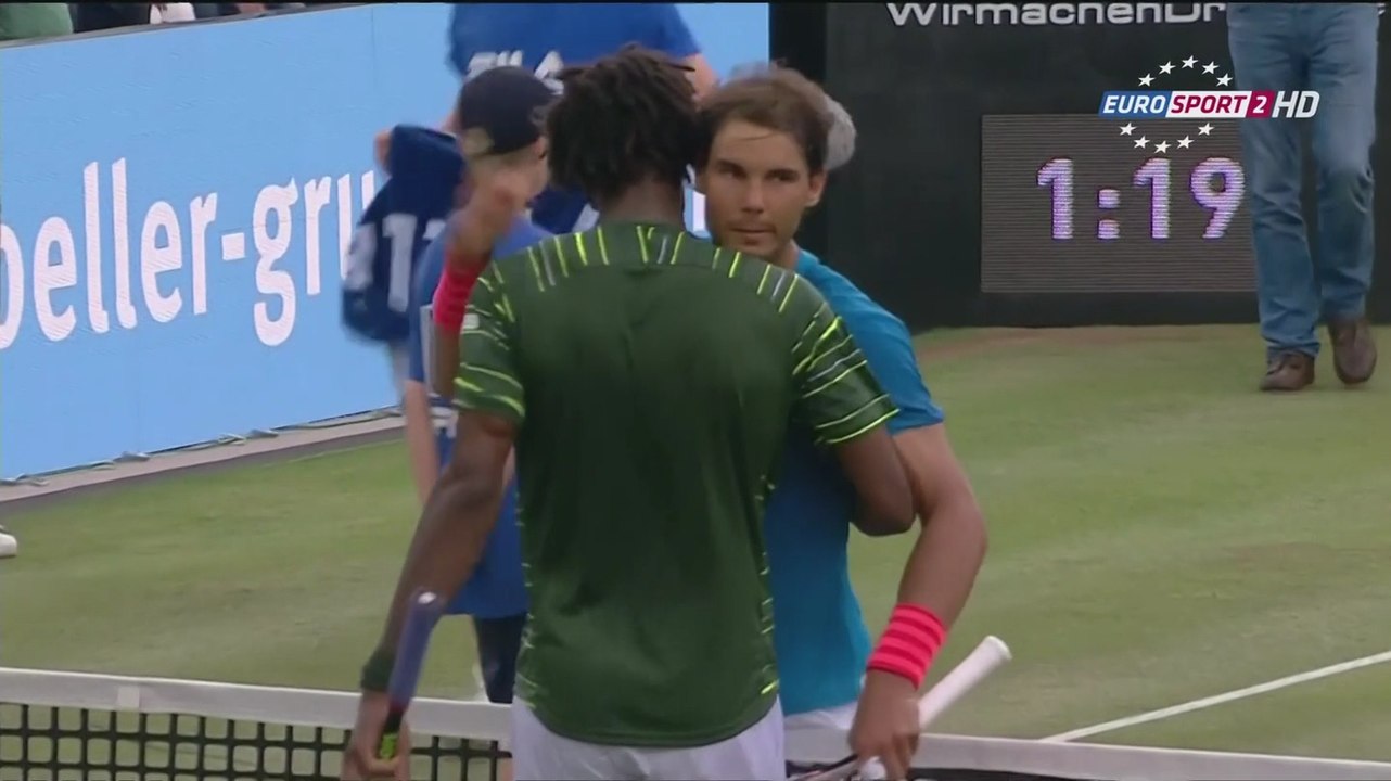Nadal vs Monfils, Stuttgart Open 2015 (1/2 Finale), highlights HD - Mercedes Cup SF - 13/06/15