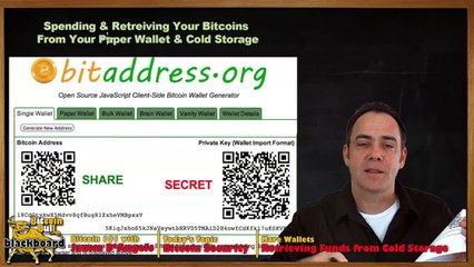 Bitcoin 101 - Getting Your BTCs out of Your Paper Wallets & Cold Storage - Fun with Sloppy Wallets