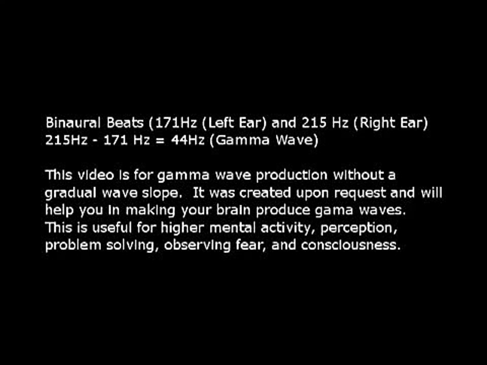 Pure Binaural Beats - Gamma brain waves