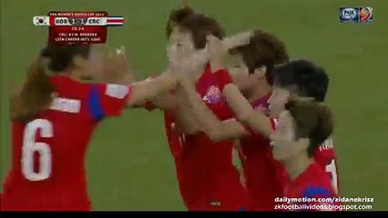 1-1 So-Yun Ji Goal - Korea Republic vs Costa Rica 13.06.2015