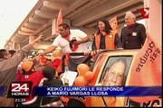 Keiko Fujimori reta a Mario Vargas Llosa a competir en comicios del 2016
