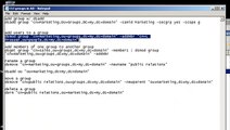 Windows Server 2008: command line for Active Directory groups