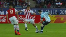 Lionel Messi Amazing Nutmeg - Argentina vs Paraguay - Copa América 2015