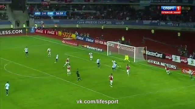 Argentina 2 - 2 Paraguay All Goals and Full Highlights 13/06/2015 - Copa America