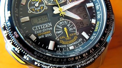 Citizen Eco-Drive Skyhawk A-T "Blue Angels" Watch, SUPER-MACROED