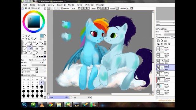 SPEED PAINT: Rainbow Dash & Soarin