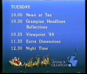 Grampian Television continuity - 1988