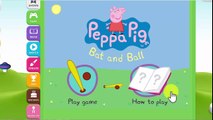 Kinder Surprise Peppa Pig Games For Kids | Peppa Pig Bat and Ball | Kids Games Kinder Surprise