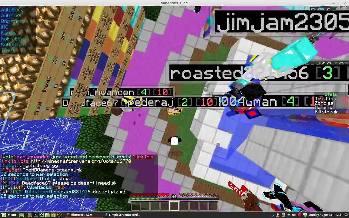Minecraft hacking on minetime #1