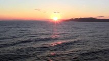 Sunset over the Mediterranean Sea (4x speed fast time-lapse) - 12th July, 2014