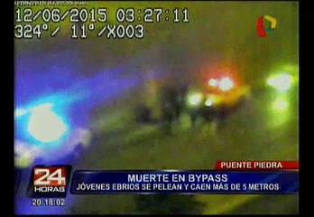 Puente Piedra: ebrio murió tras caer a by-pass durante pelea