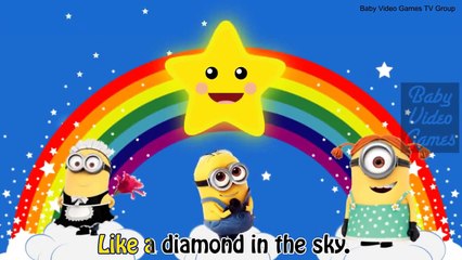 Twinkle Twinkle Little Star Minions Cartoon Song Nursery Rhymes for Kids & Children