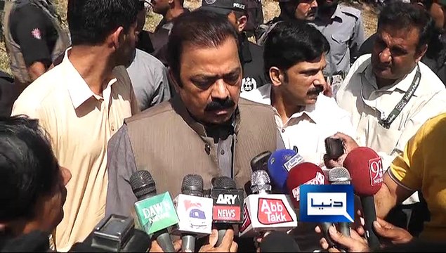 Kamoke Rana Sana Ullah Discuss with Media the situation of murder