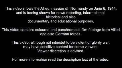D-DAY - Landing On The Beaches Of Normandy On June 6th 1944 | Operation Neptune/Overlord