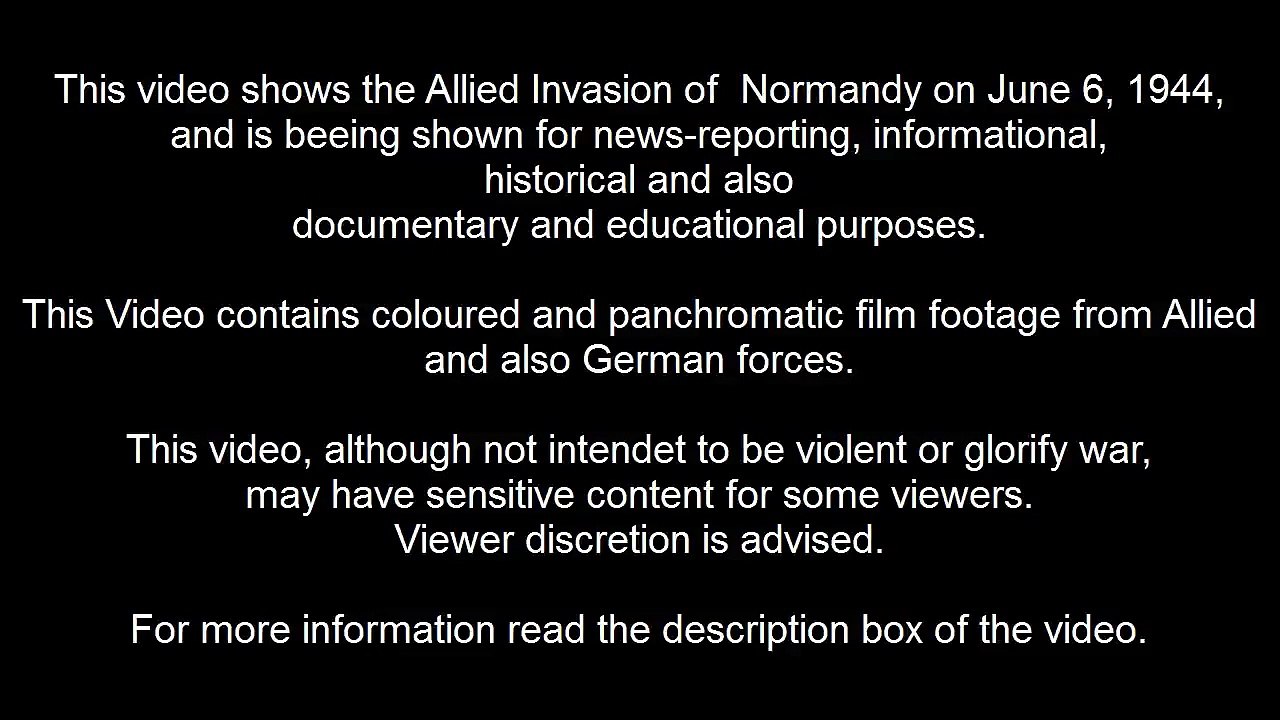 D-DAY - Landing On The Beaches Of Normandy On June 6th 1944 | Operation Neptune/Overlord