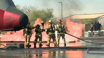 Phoenix aircraft rescue firefighters brush up on their skills