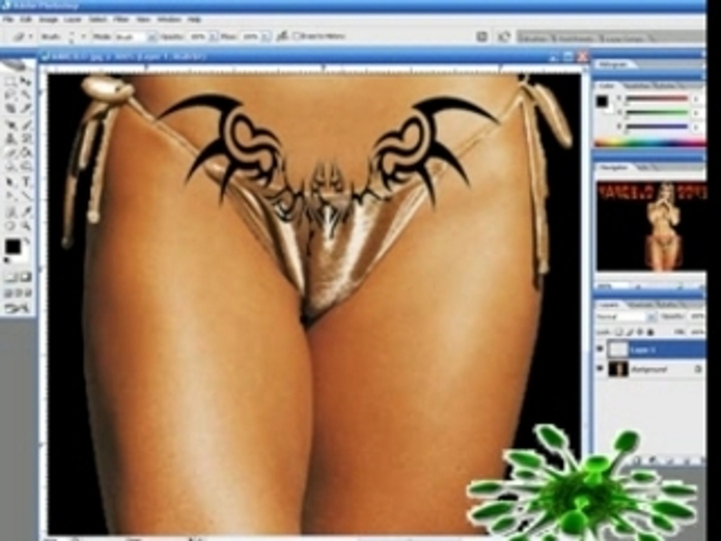 Photoshop CS2 - video aula tatuagem