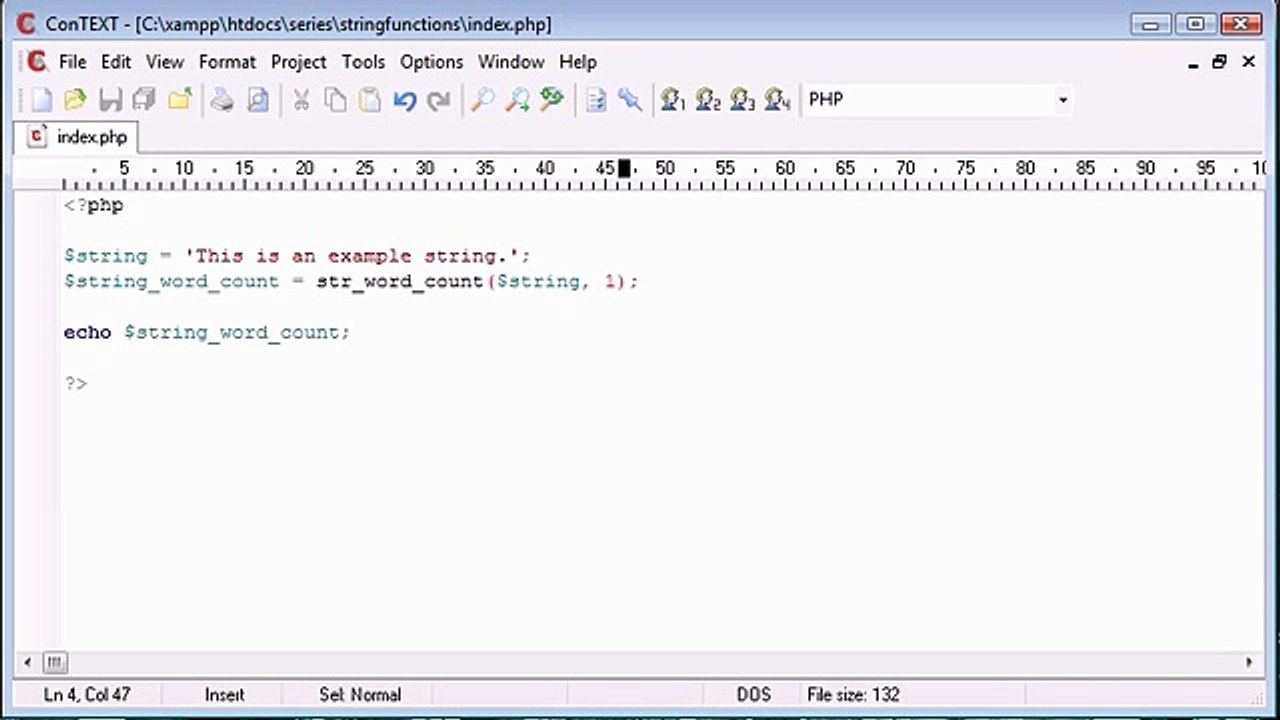 Beginner PHP Tutorial - 34 - String Functions Part 1_‏_1