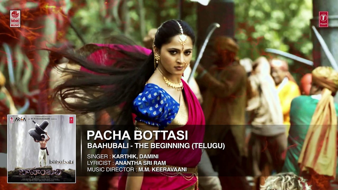 Pacha Bottasi Full Song (Audio) Baahubali Prabhas, Rana, Anushka