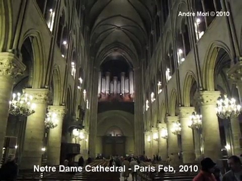 Orgão de tubos Catedral de Notre Dame - Paris Feb, 2010