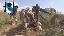 Siria HD - Idlib - Terroristas destruyen un Shilka del Ejército con Misil Anti Tanque - 11 Mayo 2015