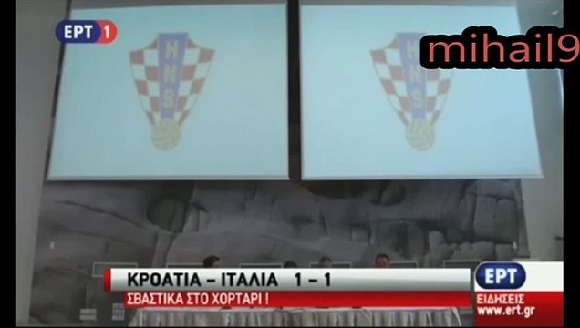 Σβάστικα εμφανίστηκε στο χορτάρι του γηπέδου της Κροατίας