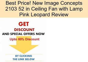 New Image Concepts 2103 52 in Ceiling Fan with Lamp Pink Leopard Review