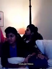 Young Girl nice song with Friends in Room