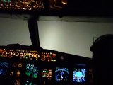 Atterrissage d'un A320 dans le brouillard vu du cockpit !