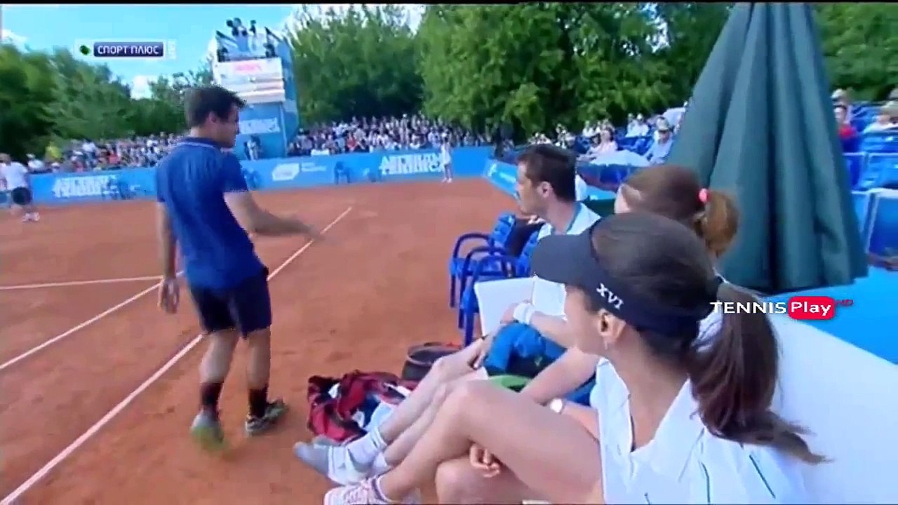 TENNIS LEGENDS. Goran Ivanisevic vs Cedric Pioline. FUNNY GAMES  MOSCOW 2015