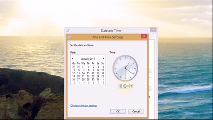 Clock Settings In Windows 8
