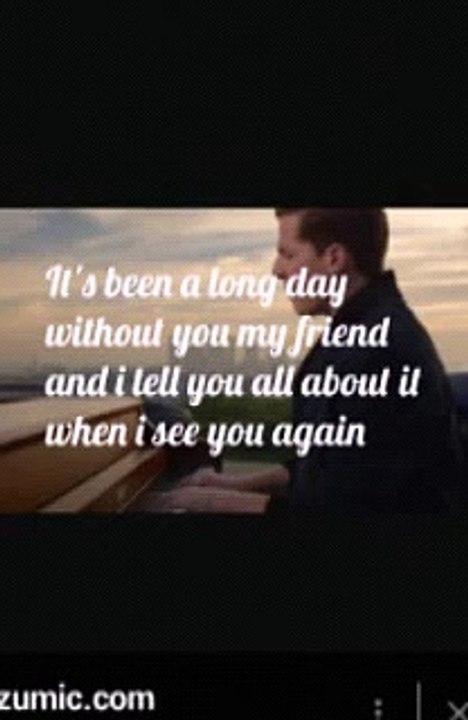 Lyrics - See you again