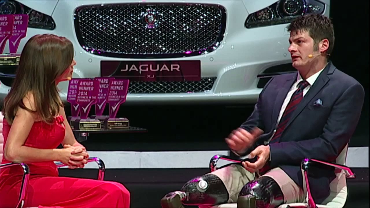 David Henson interview with Natalie Pinkham at the 2014 Gala Dinner