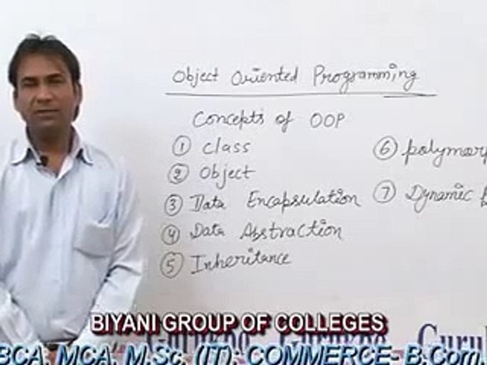 Concept of Object Oriented programming in C++ lecture by Dhanesh Gupta