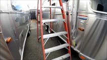 How to Climb onto the Roof of an Airstream Travel Trailer Solar Maintenance Seal Leaks