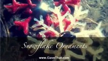 How To: Snowflake Christmas Ornaments out of Hot Glue