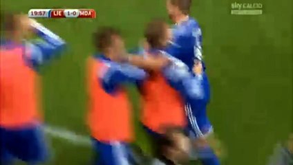 Sandro Wieser Goal Liechtenstein 1-0 Moldova 14.06.2015