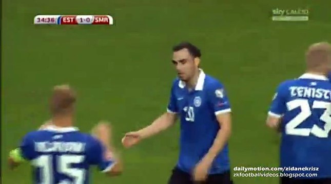 1-0 Sergei Zenjov Goal | Estonia v. San Marino 14.06.2015