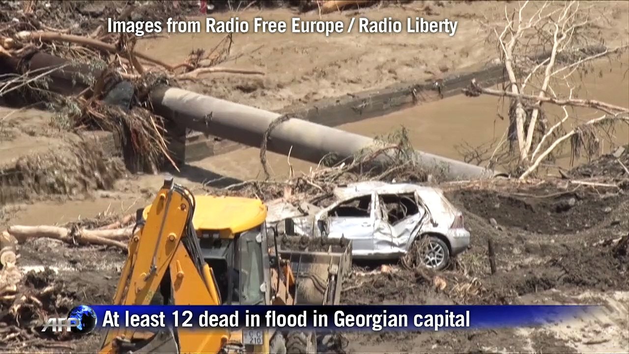 At least 12 dead in flood in Georgian capital