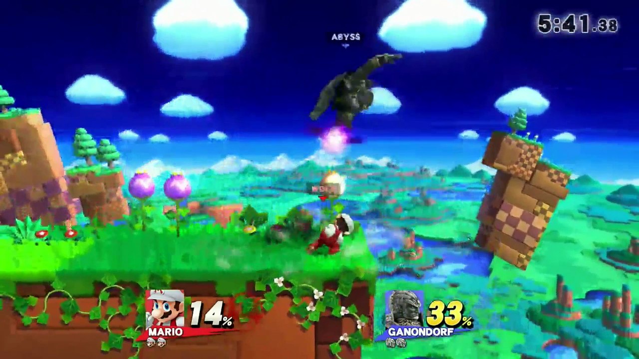 DU Smash 4 Tournament - Wolf (Mario) vs  Abyss (Ganon, Diddy)- Winner's Semifinal